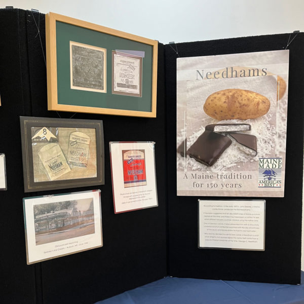 A display about the first Maine Needham Festival. (Courtesy photo)