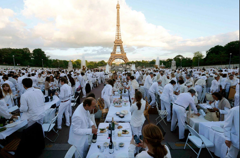 Veggies to Table French and travel-themed Dîner en Blanc Maine Style auction tickets are on sale now. (Photo courtesy Boarding Pass Traveler)