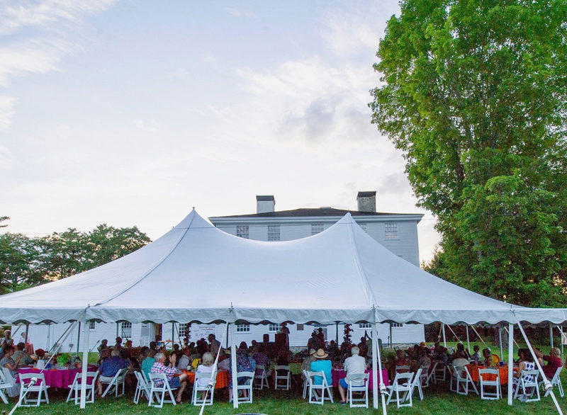 Residents gather to celebrate the Lincoln County Historical Association's annual Preservation Party. This year's event will be held rain or shine on the grounds of the Pownalborough Court House in Dresden on Sunday, Sept. 8. (Photo courtesy Bob Bond)