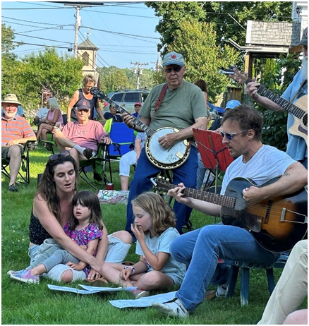 Members of the Round Pond Players will bring their informal musical magic to the Bremen Union Church on Thursday, Aug. 15. (Photo courtesy Bremen Union Church)