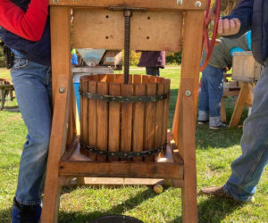 Cider pressing at the historic Pownalborough Court House in Dresden is an event thats fun for all ages. (Photo courtesy Lincoln County Historical Association)