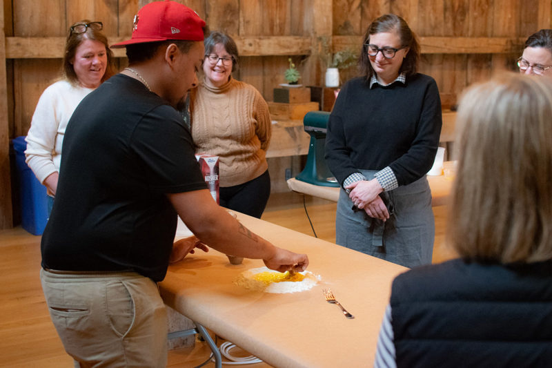 Chef Samuel Emery discusses the art of pasta with a spring pasta-making class at Wanderwood. (Photo courtesy Wanderwood)