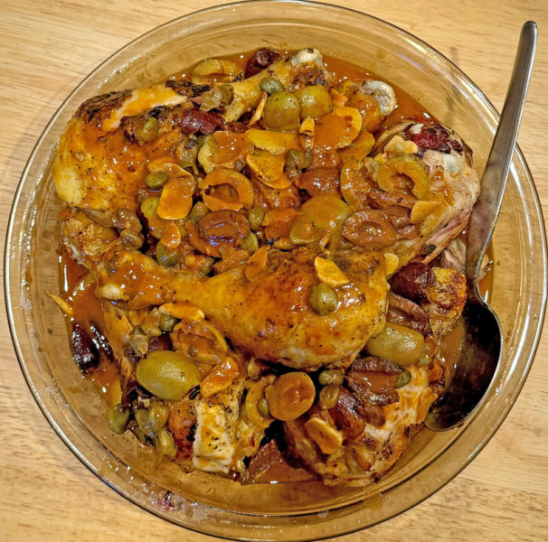 Chicken puttanesca (Photo courtesy I. Winicov Harrington)