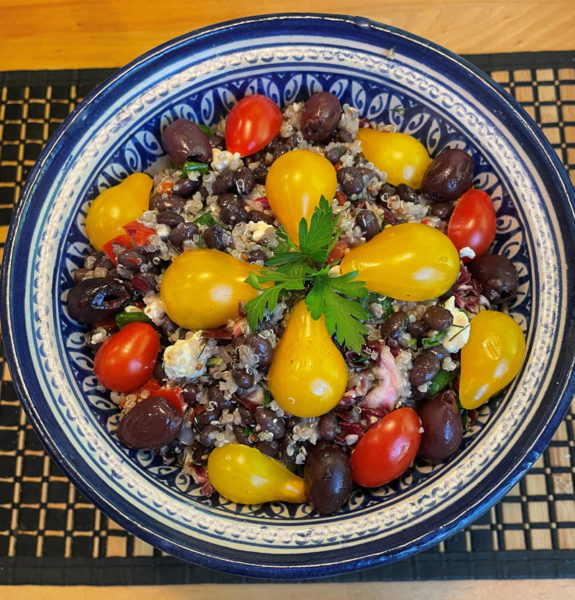 Black bean quinoa and radicchio salad (Photo courtesy I. Winicov Harrington)