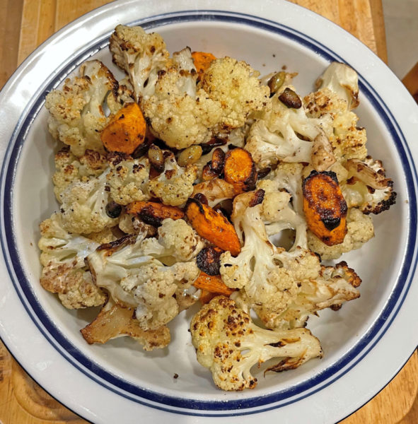 Cauliflower/carrot/pumpkin seeds (Photo courtesy I. Winicov Harrington)