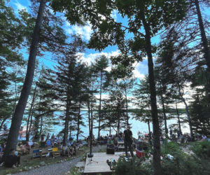 Attendees enjoy a performance at Otyokwa. On Saturday and Sunday, Sept. 21-22, the Bremen camp will host Tidelands, a two-day music festival. (Photo courtesy Kerry Payne)