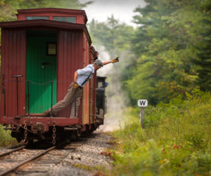 A caboose of a train at the Wiscasset, Waterville and Farmington Railway Museum in Alna. (Photo courtesy Steve Piwowarski)