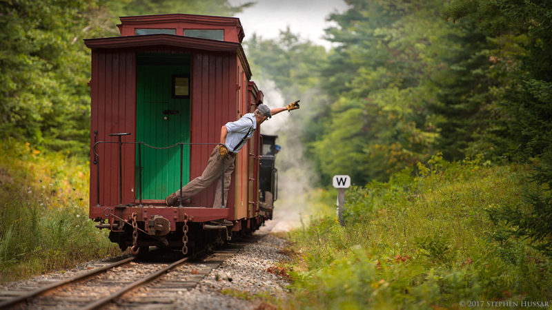 A caboose of a train at the Wiscasset, Waterville and Farmington Railway Museum in Alna. (Photo courtesy Steve Piwowarski)