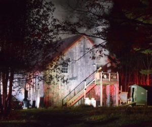 Smoke pours out of a home on River Road in Edgecomb on Friday, Oct. 25. According to Edgecomb Fire Chief Roy Potter, no humans were injured, but the fire did claim the life of one cat. (Nolan Wilkinson photo)