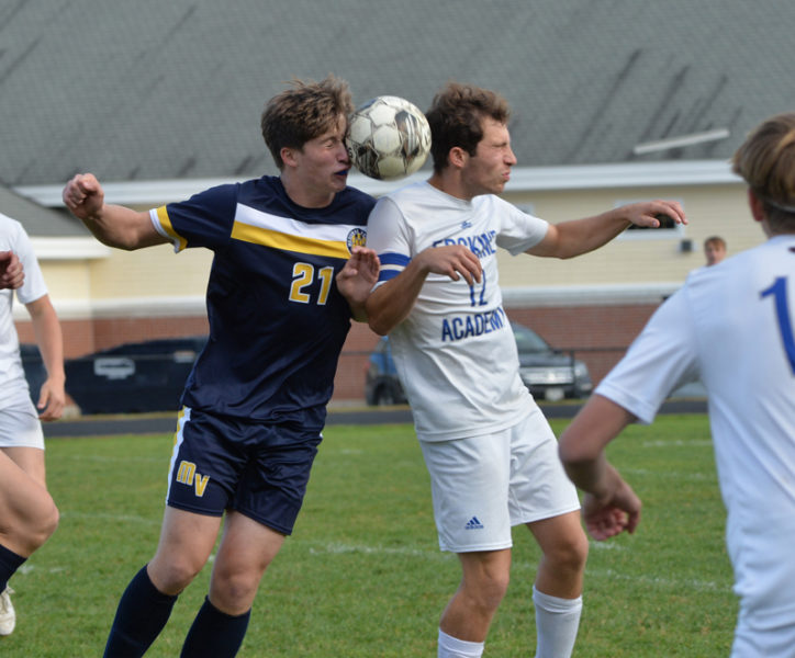 Head-On Collision, by Paula Roberts, received first place honors for sports photography in the Maine Press Associations Better Newspaper Contest.