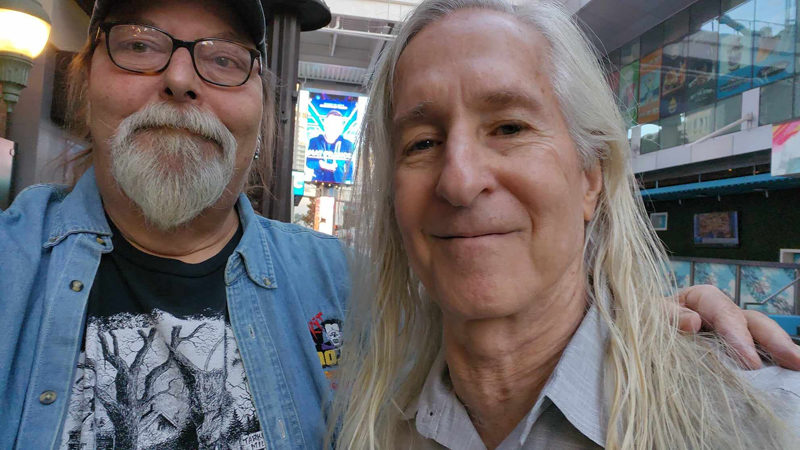 Glenn Chadbourne was able to spend some of his brief downtime at KingCon rubbing elbows with fellow VIPs like director/producer Mick Garris. He knew who I was. That tickled me, Chadbourne said. (Courtesy photo)