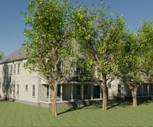 A rendering of the affordable housing project set for 16 Mills Road in Newcastle. (Photo courtesy Rob Nelson)