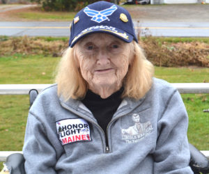 Back home from an Honor Flight Maine trip to Washington, D.C. in October, veteran Mary Alexander, of Wiscasset, said her tour of the nation's capital was the trip of a lifetime. (Charlotte Boynton photo)