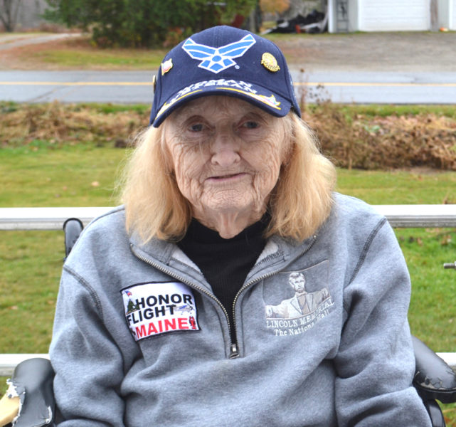 Back home from an Honor Flight Maine trip to Washington, D.C. in October, veteran Mary Alexander, of Wiscasset, said her tour of the nation's capital was the trip of a lifetime. (Charlotte Boynton photo)