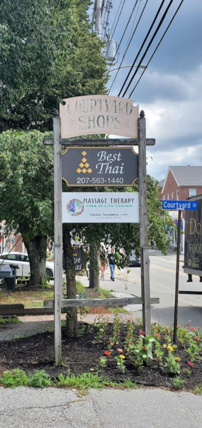 The sign for Tree of Life Center in downtown Damariscotta. (Courtesy photo)