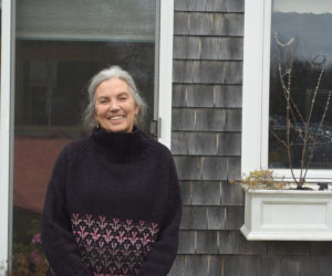 Laurie Howarth, veterinarian and founder of Medomak Veterinary Services, stands outside her home, which was the original location of the clinic. Howarth said she was grateful for the trust locals had placed in her over the years to care for their animals and pets. (Molly Rains photo)