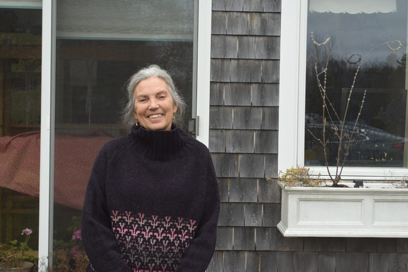 Laurie Howarth, veterinarian and founder of Medomak Veterinary Services, stands outside her home, which was the original location of the clinic. Howarth said she was grateful for the trust locals had placed in her over the years to care for their animals and pets. (Molly Rains photo)