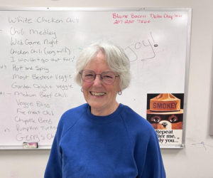 Whitefield Library volunteer Michelle Finley, the winner of last year's chili cook-off. (Photo courtesy Whitefield Library)