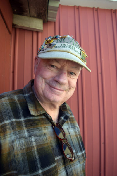 Robert Bobby Whear stands outside of The Lincoln County News in Newcastle on April 3, 2023. Whear, a longtime bartender, co-owner of The Mill Pond Inn in Damariscotta Mills, and a community fixture, died Friday, Jan. 17 after battling the blood-based cancer leukemia. (Paula Roberts photo, LCN file)