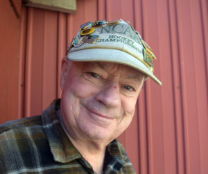 Robert Bobby Whear stands outside of The Lincoln County News in Newcastle on April 3, 2023. Whear, a longtime bartender, co-owner of The Mill Pond Inn in Damariscotta Mills, and a community fixture, died Friday, Jan. 17 after battling the blood-based cancer leukemia. (Paula Roberts photo, LCN file)