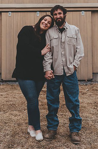 Miranda Rumery (left) and Matt Cressey opened Hen's Meat Market on Bath Road in Wiscasset on Dec. 28, 2024 with a mission of providing the community with fresh, Maine-raised meat. (Photo courtesy Beauty & Brains Photography)