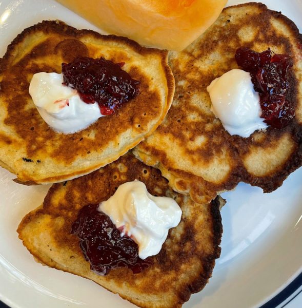 Pancakes for a Swedish king (Photo courtesy I. Winicov Harrington)