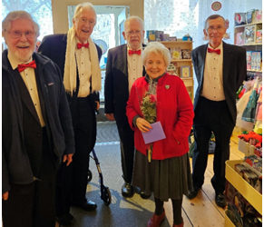 Noreasters Barbershop Chorus is offering sing two songs and deliver a Valentines Day card and flower to that special someone. (Courtesy photo)