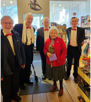 Noreasters Barbershop Chorus is offering sing two songs and deliver a Valentines Day card and flower to that special someone. (Courtesy photo)