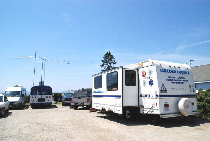 The Lincoln County Mobile Communication Response Unit in the field. (Photo courtesy Pen Bay Amateur Radio Club)