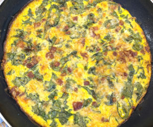 Spinach frittata with pancetta (Photo courtesy I. Winicov Harrington)