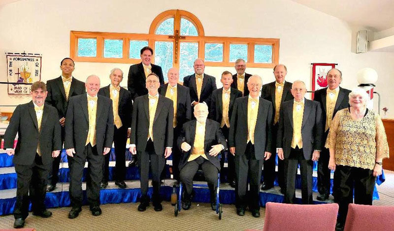 The Nor'easters, one of the barbershop choruses performing at Water of Life Lutheran Church on Saturday, Sept. 13. (Photo courtesy Kathy Robitaille)
