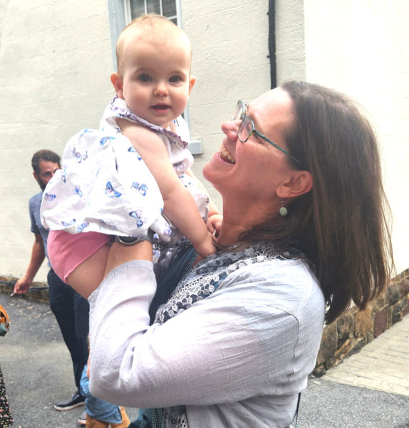 Allison Eddyblouin enjoys some quality time with her first grandchild, Charity Ann Parr, the daughter of Eddyblouin's second child, Thalia and her husband, Josh Parr. The Parrs are preparing to welcome their second child in November and adopt Thalia's second cousin, who is due in October. "We are going to go from one grandchild to three grandchildren within a year," Allison Eddyblouin said. "It's going to be fantastic." (Courtesy photo)