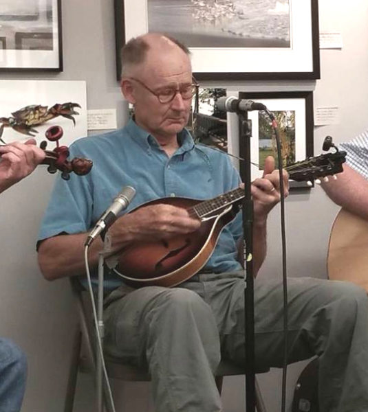 David Pope plays mandolin with the Narrow Gauge String Band in 2017. A lifelong musician and multi-instrumentalist, Pope is currently unable to play after a recent bout with meningitis damaged his hearing. (Courtesy photo)