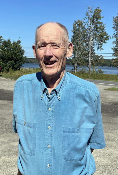 Still recovering from a recent illness, David Pope, of Wiscasset, can still crack a smile. The retired Lincoln Academy science teacher likes to stay active and has compiled a lengthy list of achievements, interests, and skills. (Sherwood Olin photo)