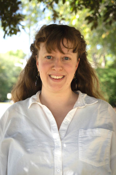 Lincoln Academy English teacher Bridget Wright stands on the Newcastle schools campus on Tuesday, Sept. 2. The Maine Department of Education announced Wright is one of four finalists for Maine Teacher of the Year. (Photo courtesy Jenny Mayher)