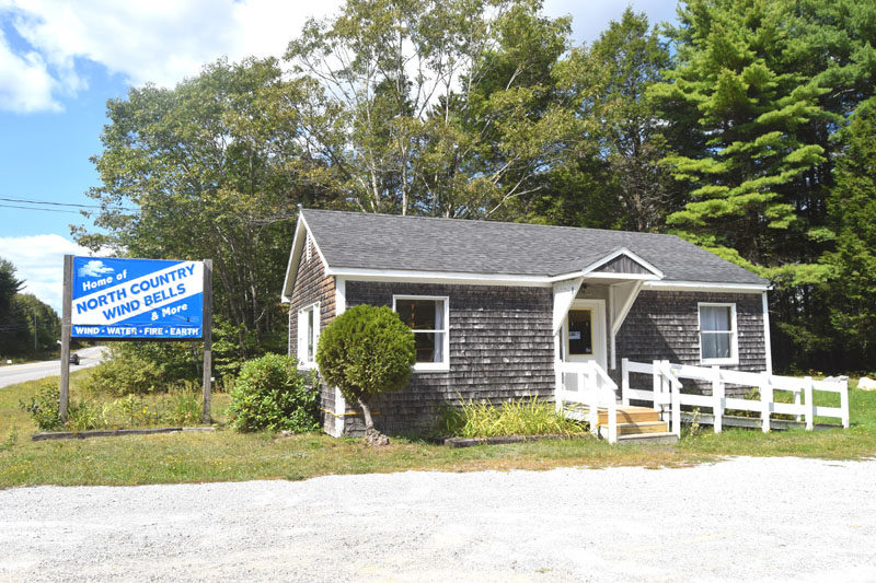 North Country Wind Bells has opened a new retail location, North Country Wind Bells & More, at 722 Atlantic Highway (Route 1) in Waldoboro. Company owners Peggy and Ron Davis are expanding the company's products to include items that incorporate all four elements, not just wind. (Christina Wallace photo)