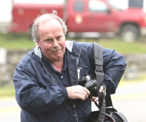 Longtime Boothbay Register Editor Kevin Burnham likes to get out and cover local sports events when the occasion arises. Sports and writing have been two lifelong interests for the Boothbay Harbor native. (Photo courtesy Robert Mitchell, Boothbay Register)