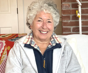 After to Bremen in 2010, avid birdwatcher Juanita Roushdy went on to found the Friends of Hog Island and took an active role volunteering at the Audubon camp for more than nine years. Roushdy said she has learned a great deal in life through her volunteer efforts. "Anytime you learn a skill it's a good thing," she said. "You never know." (Sherwood Olin photo)