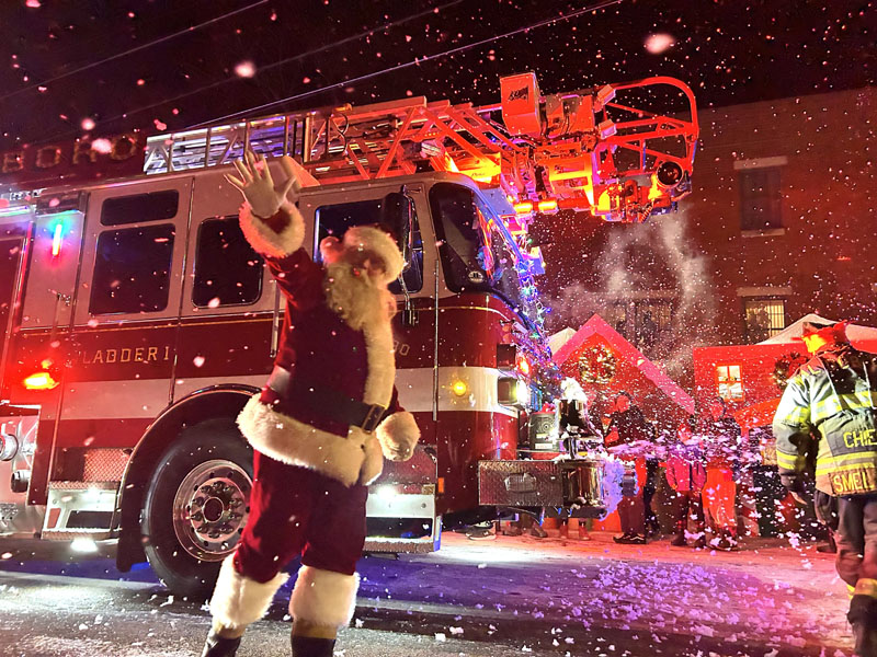"Santa's Arrival," by former Lincoln County News reporter Molly Rains, received first place honors for news photography in the Maine Press Association'?s Better Newspaper Contest.