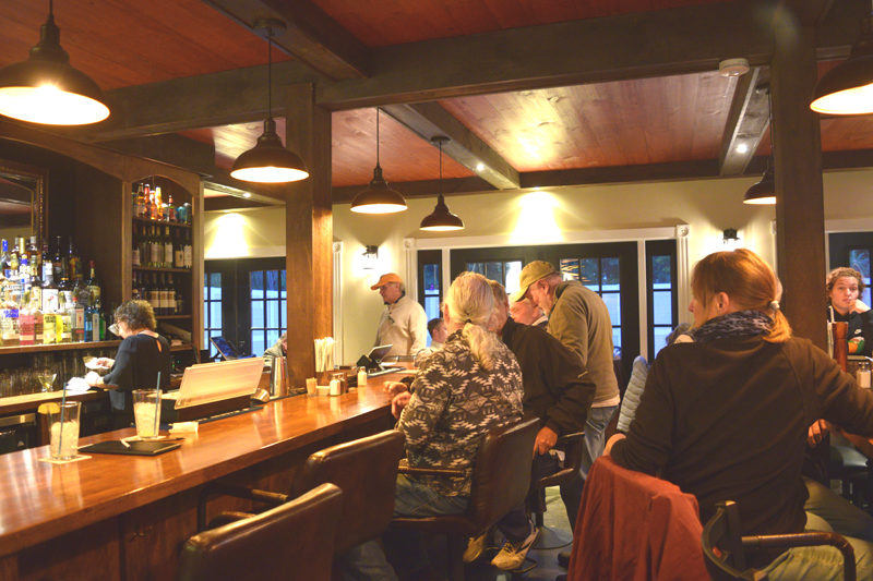 Customers fill Medicini, a new Italian restaurant in Newcastle, on Friday, Oct. 14. Owner Tim Cheney said the space was a barn and garage before renovations. (Ali Juell photo)