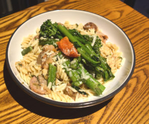 Medicini's pasta dishes include salsiccia pasta, a medley of Italian sausage, broccolini, white beans, and pecorino with fusilli. Head chef Judd Velez said using the best ingredients possible is a priority for the Newcastle restaurant. (Ali Juell photo)