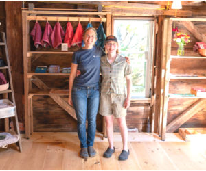 Hilary Crowell (left) and employee Becca Abuza attend The Cultivated Threads grand opening at its new location on South Old Sheepscot Road in Wiscasset on Oct. 4. (Photo courtesy Katie Kelley, The Cultivated Thread)