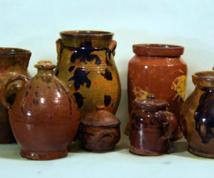 Redware, which dates back to the 18th and 19th centuries, is Maine's oldest pottery. Hank and Linda Nevins will discuss the pottery during a presentation on Sunday, Oct. 19. (Photo courtesy Bremen Historical Society)