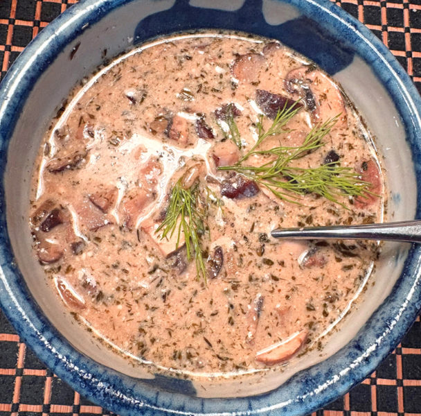 Hungarian mushroom soup (Photo courtesy I . Winicov Harrington)