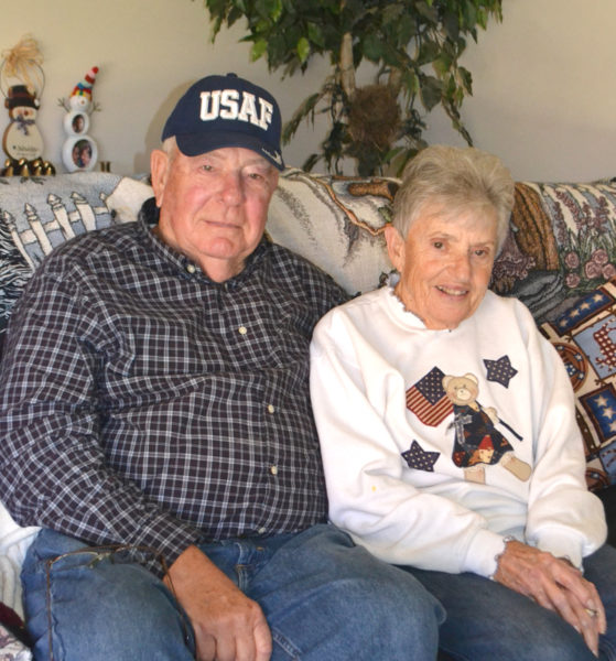 Veterans James Jim and Nancy Bailey, of Damariscotta, met while serving in the Air Force in 1963. At the time, Nancy was a commissioned officer and Jim was a noncommissioned officer, but the couple did not let military tradition keep them apart. (Charlotte Boynton photo)