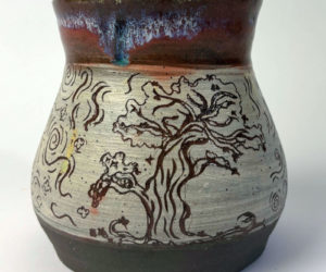 A piece of pottery crafted by father-and-daughter team Mike Johnson and Amara Johnderson. (Courtesy photo)