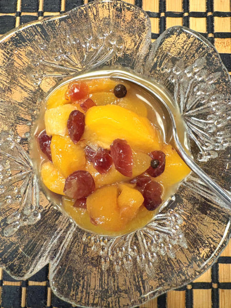 Peach cranberry compote (Photo courtesy I. Winicov Harrington)
