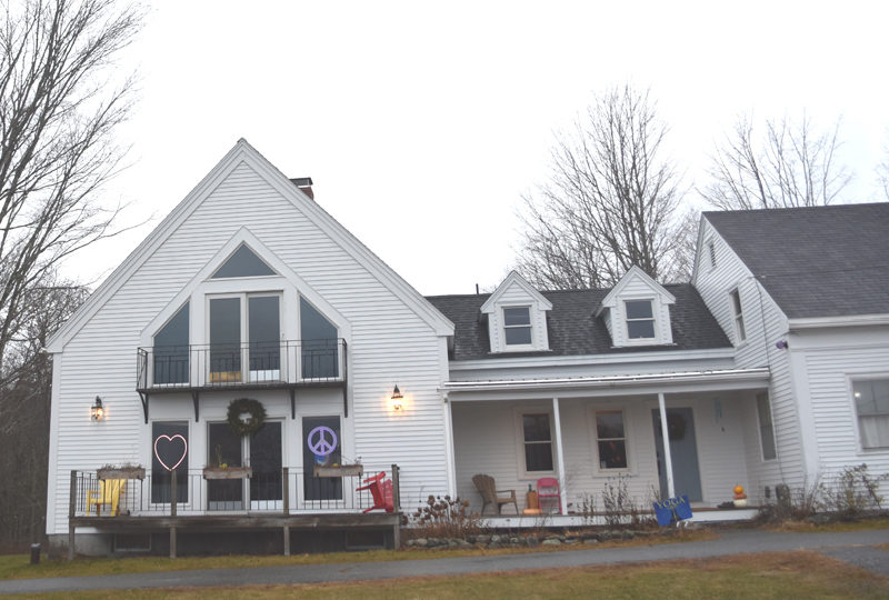 Under gray November skies, Live From Love Center sits atop a ridge at 145 Waldoboro Road in Bremen. Inside, radiant floor heating keeps things cozy for the many classes and healing services offered on-site. (Claire Taylor photo)