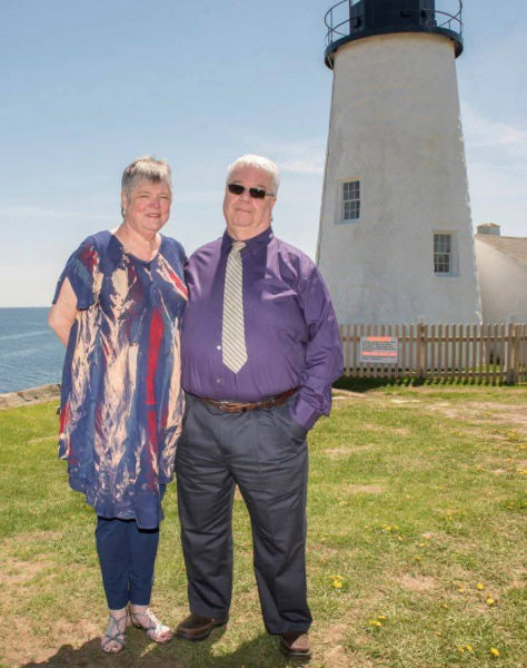 Pam Gormley and her husband, Mal, attend the wedding of their daughter Quinn and her husband Ezra Aistrop-Gormley on May 21, 2017. The Gormleys met while both were working for the Readers' Digest in Pleasantville, N.Y. The couple was married for 47 years. (Courtesy photo)