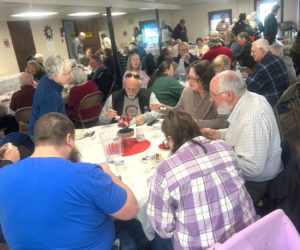 A crowd enjoys the 2025 bipartisan chili lunch. This year's event will be held Saturday, Feb. 7. (Photo courtesy Winslow Myers)